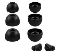 Silicone Earbud Tips, 6Pcs Replacement Earbud Tips Ear Bud Tips Ear Tips Earphone Buds Earphone Eartips Replacement Earbud Cover Caps for Beats Studio Beats Fit Pro - S/M/L Black