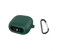 Silicone Earbuds Case for Soundcore for liberty 5 Pro with Hook - Lightweight Headphones Skin Dust Resistant Storage Bag Red(Dark Green)