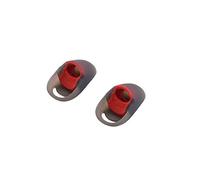 Silicone Earbuds Cover Skin Cap Ear Tips for HyperX Cloud Buds,Soft Earbud Eartips Sleeves Replacement, S/M/L Sizes (Medium red)