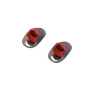Silicone Earbuds Cover Skin Cap Ear Tips for HyperX Cloud Buds,Soft Earbud Eartips Sleeves Replacement, S/M/L Sizes (Small red)