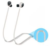 Silicone Earphone Anti-loss Strap 10*10*1CM for SONY for wf-1000xm5(white) | Anti slip silicone lanyard,lightweight portable,prevents earbud loss during sports travel
