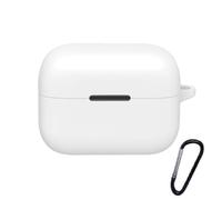 Silicone Earphone Case Anti Drop Shockproof Wireless Headphone Protective Cover Anti Scratch for Anker Soundcore AeroClip (White)