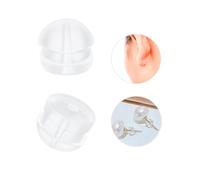 Silicone Earring Backs, Clear Earring Backings, 12PCS Soft Earring Stoppers, Safety Back Pads Backstops, Earring Stopper Replacement for Fish Hook Earring Studs Hoops