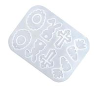 Silicone Earring Molds - Easter DIY Template - Flower Rabbit and Egg Design in Silicone for Making Earrings, for Family, Women, Men, Girls and Parties