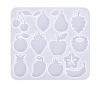 Silicone Earring Molds Resin Drop Jewelry Moulds Fruit/Vegetable Series Jewelry Making Molds for Kids and Teens Crafting Easy to Use Crafting