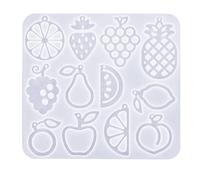 Silicone Earring Molds Resin Drop Jewelry Moulds Fruit/Vegetable Series Jewelry Making Molds for Kids and Teens Crafting Easy to Use Crafting