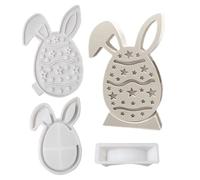 Silicone Easter Eggs | Plaster Craft for Eggs in the Shape of a Bunny | Resin Casting Mould, for Centerpieces and Decorations for Home Wedding Dinner Party