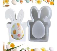Silicone Easter Eggs - Reusable Candle Mould Multifunctional Soft Non-Stick, Decoration for Easter Eggs, for Thanksgiving Birthday Engagement Party