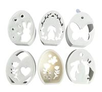 Silicone Easter Molds | 6-Cavity Easter Hollow Egg Rabbit Butterfly Heart Epoxy Resin Mold - Pendant Silicone Molds, Resin Ornament Mould Epoxy Casting for Home Decor