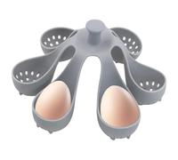 Silicone Egg Boiler Rack Hard Boiled Egg Holder Egg Poacher Cups Creative Egg Storage Box Egg Cooking Mold Stand Holds 6 Eggs Makes Hard Or Soft Boiled Eggs