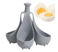 Silicone Egg Boiler Rack Hard Boiled Egg Holder, Silicone Eggs Boiling Gadget, Cooks 4 Or 6 Eggs At A Time, High Temperature Resistant