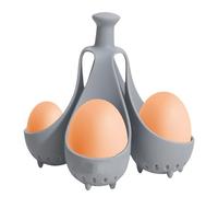 Silicone Egg Cooker, Egg Poacher Rack Can Cook 6 Or 4 Eggs At A Time - High Temperature Resistant | Eggs Boiling Gadget With Small Holes At The Bottom Of The Tray For Home Kitchen