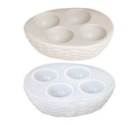 Silicone Egg Crate, Silicone Egg Crate, Resin Egg Container for Refrigerator Kitchen Pantry Easter Storage DIY Decoration Crafts
