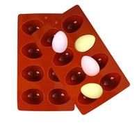 Silicone Egg Mould | Silicone Egg Tray with 8 Compartments | Safety Oven Shape Jelly 2 Pieces Cake Decoration Candy Mousse Muffin Easter Chocolate