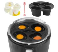 Silicone Egg Poacher & Cooker Insert for Thermomix TM7, TM6, TM5 | 4-Egg Capacity, No Shell Needed | Food-Grade, BPA-Free Silicone Mold for Perfectly Poached or Hard Boiled Eggs | TM Accessories