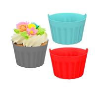 Silicone Egg Poacher, Silicone Air Fryer Egg Poacher, Egg Poacher, 3 Small Reusable Egg Cookers, Poached Egg Maker, Non-Sticky Air Fryer Liners, Heat Resistant