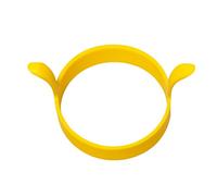 Silicone Egg Rings for Frying, Heat-Resistant Non Stick Fried Egg Moulds, Round Eggs Ring, Eggs Cooking Rings for Sandwiches Poached Eggss, Pancake Handle Mould(Yellow)