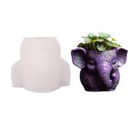 Silicone Elephant Planter Mold Suitable for Resin Art Decorative Cups and Plant Containers Elephant Planter Silicone Mold