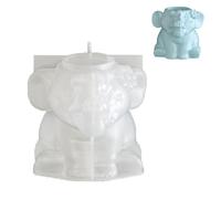 Silicone Elephant Vase Cup Mold for Creating Unique Home Decoration and Jewelry Holder Storage Container Silicone Craft Mold for Elephant Shaped Vase Cup Planter