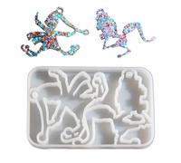 Silicone Elves Ornament Craft Mold for Resin Art Holiday Decorations and Creative Hobby Enthusiasts Jewelry Tool Keychain Resin Mold
