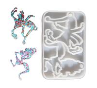 Silicone Elves Pendant Mold Easy Demolding Epoxy for Handmade Jewelry Keychains Christmas Tree Ornaments Christmas Pendant Resin Mold