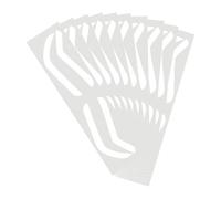 Silicone Embroidery Eyebrow Sticker, Eyebrow Stencil Kit, Beauty Brow Fection, 10 Pair Airbrush Brow Mapping for Tinting Makeup, Long Lasting Materials