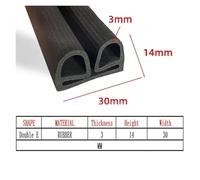 Silicone/EPDM/TPE/RUBBER Double E B-shape Cold Storage Door Sealing Strip High Temperature Oven Freezer Door Equipment strip(70 X 10 MM,5M)