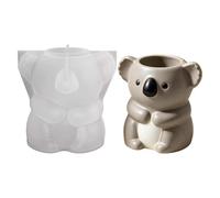 Silicone Epoxy Molds, Koala Easy Release and Creation Adorable - Silicone Resin Pot Mould - for Wax Clay Concrete Pots Pots Pencil Holders Home Office Garden