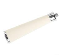 Silicone Espresso Machine Handle With M10 Thread For Coffee Maker Portafilter Replacement Black Color Stainless Steel Core Ergonomic Grip Design Easy Clean Maintenance Sl inish(White)