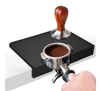 Silicone Espresso Tamping Mat, Non-Slip Coffee Tamping Mat, cCoffee Tamper Mat, Barista Matt for Sage Coffee Machine Accessories, Espresso Machine Accessory(Black)