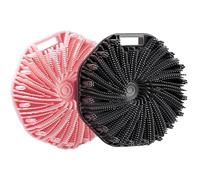 Silicone Exfoliating Body Brush - Non-Slip Charcoal Shower Scrubber for Sensitive Skin