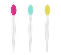 Silicone Exfoliating Brush, 3 Pcs Double-sided Soft Lip Brush, Nose Blackhead Clean Lip Scrubber Tool, Beauty Tool, Lip Brush Tools (1 Set)