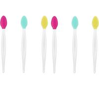 Silicone Exfoliating Lip Brush, 3 Pcs Premium Silicone Nose Brush, Double-Sided Lip Scrub Brushes,Manual Nose Scrubber, Cleansing for Facial Skin Care (6pc)