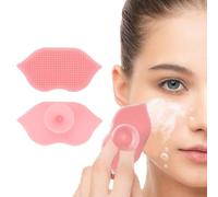 Silicone Exfoliating Lip Brushes with Sucking Cup Bendable Soft Lip Scrubbers Lip Cleaning Scrub Brush Tool