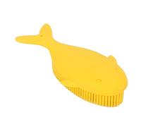 Silicone Exfoliating Soft Hair Spa Brush for Baby Kids, Lymphatic Stimulation Promotes Blood Circulation (Yellow)