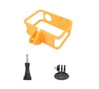 Silicone Extended Frame Compatible for DJI Action 6, Long-Lasting Shockproof Protective Cage for Street Photography(Orange)