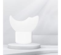 Silicone Eye Makeup Aid Tool, Purple Crescent Shield for Eyeliner, Eyeshadow and Eyelash Application, Multifunctional Beauty Accessory (white)