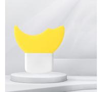 Silicone Eye Makeup Aid Tool, Purple Crescent Shield for Eyeliner, Eyeshadow and Eyelash Application, Multifunctional Beauty Accessory (yellow)