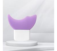 Silicone Eye Makeup Aid Tool, Purple Crescent Shield for Eyeliner, Eyeshadow and Eyelash Application, Multifunctional Beauty Accessory (purple)