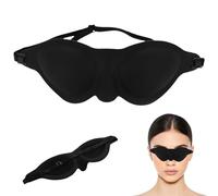 Silicone Eye Mask 7x3 Inch Flexible & Washable Ergonomic Baby Safe Eye Mask for Men Women with Adjustable & Detachable Strap for Sleep at Home/Hotel, on Bus/Airplane