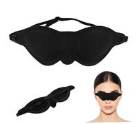 Silicone Eye Mask 7x3 Inch Flexible & Washable Ergonomic Baby Safe Eye Mask for Men Women with Adjustable & Detachable Strap for Sleep at Home/Hotel, on Bus/Airplane Masks for Sleep