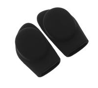 Silicone Eyeglass Temple Covers Anti Slip for Sunglasses and Smart Glasses | Black Matte Sleeves, Curved Inner Contour and Detachable Design, Easy Washing, Sweat Repelling