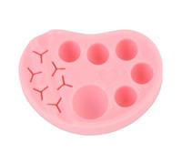 Silicone Eyelash Lift Palette, Tray Slots Tint Mixing Tool for Lash (Pink)