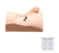 Silicone Eyelash Practice Model for Beginner Beauty Students Eyelashes Extension Practice Model