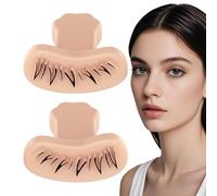 Silicone Eyelash Stamp, Portable Silicone Eyelash Stamp Makeup Tool, Natural Feel Imitation Eyelash Stamp for Beauty Salon, Home, Travel, and Business Trip