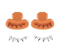 Silicone Eyelash Stamp - Silicone Bottom Eyelash Stamp Tool | Comfortable Handle Portable Eyelash Makeup Device for Home, Travel, Business Trip, Beauty Salon