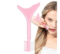 Silicone Eyeliner Stencil Tool - 2 In 1 Eyelash Comb Mascara Guard, Reusable Makeup Applicator Guide | Multi Functional Eye Makeup Helper For Eyeliner Eyeshadow Lipstick Brow Shaping Women Girls Begin