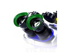 Silicone Eyepiece Adjustable for Compatible Cover - Dust Oil Smoke Protection Soft Hygienic Lab Accessory Microscope Having Wf10x25 Stereo Ring (Black 1-Piece)