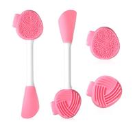 Silicone Face Brush, 2Pcs Manual Facial Cleansing Brush & Face Mask Applicator, Multifunctional for Cleansing & DIY Masks, Easy to Use Gentle on Skin for All Skin Types
