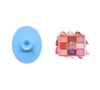 Silicone Face Cleanser Scrubber (Big) + Floral Hues 9-in-1 Eyeshadow Palette | 04 Lotus, 7.5gm | Highly Pigmented, Smudge-Proof